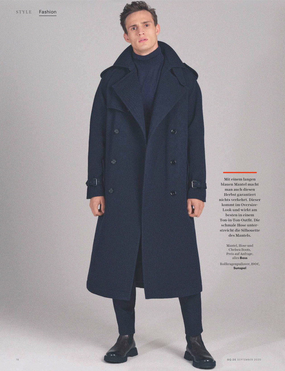 Julian Model Model Julian Schneyder for GQ Germany September 2020 Editorial ...