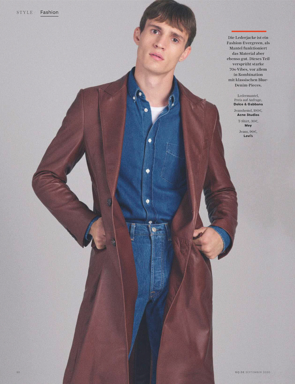 Julian Model Model Julian Schneyder for GQ Germany September 2020 Editorial ...