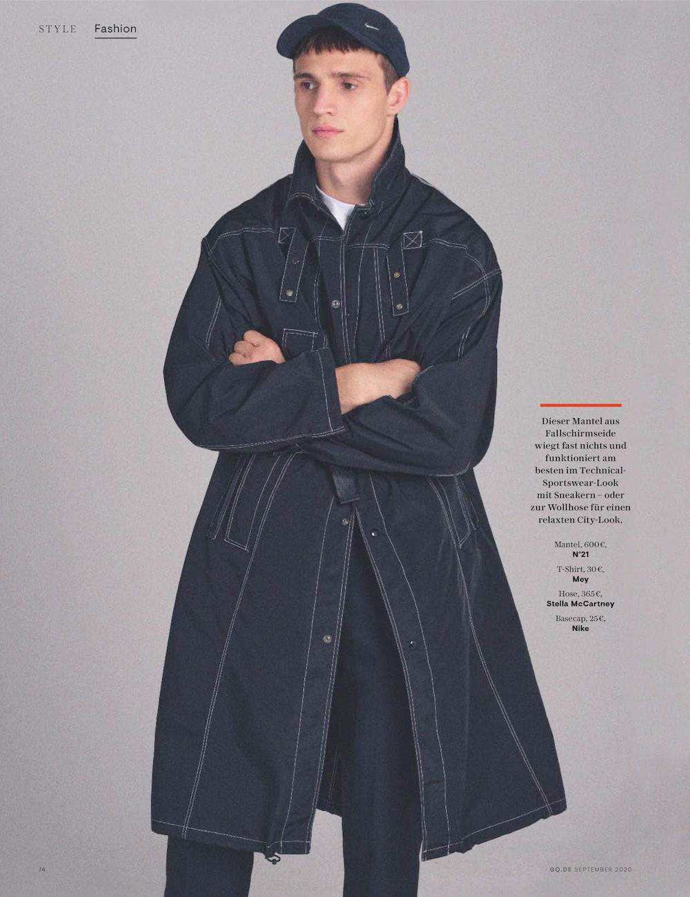 Julian Model Model Julian Schneyder for GQ Germany September 2020 Editorial ...